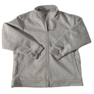 Robert Graham Mens Large Jacket Grey Vegan Suede